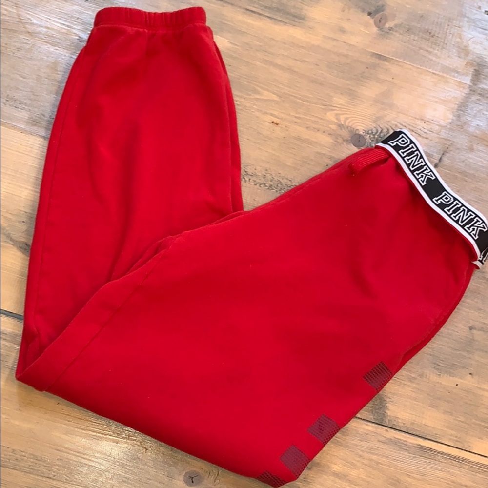 Pink Victoria’s Secret joggers size M